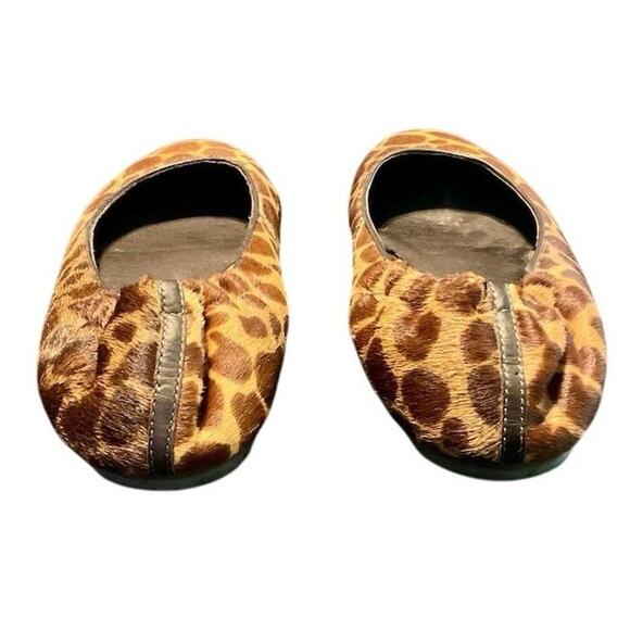 Donald J Pliner Women's Giraffe Print Ballet Flats Size 7.5 Brown - Picture 5 of 9